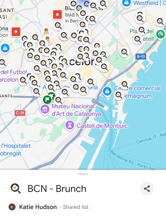 Barcelona Brunch - Google Maps List