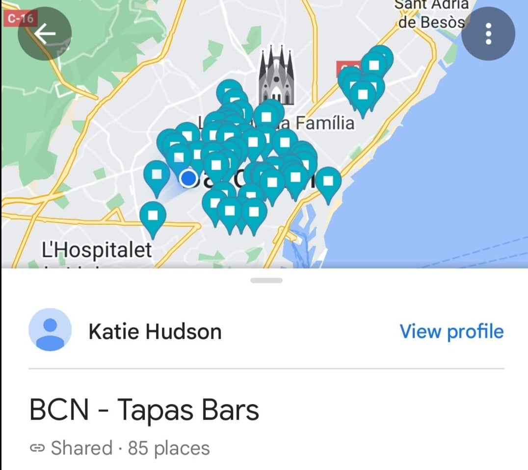 Barcelona Tapas Bars - Google Maps List