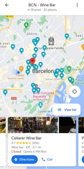 Barcelona Wine Bars Google Maps List