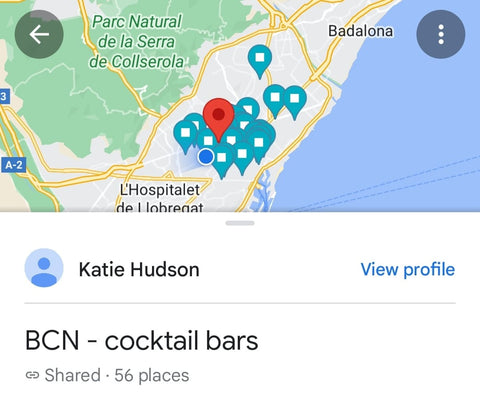 Barcelona Cafes - Google Maps List