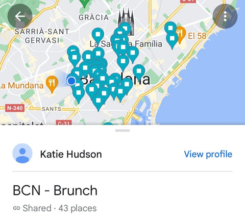 Barcelona Restaurants - Google Maps List